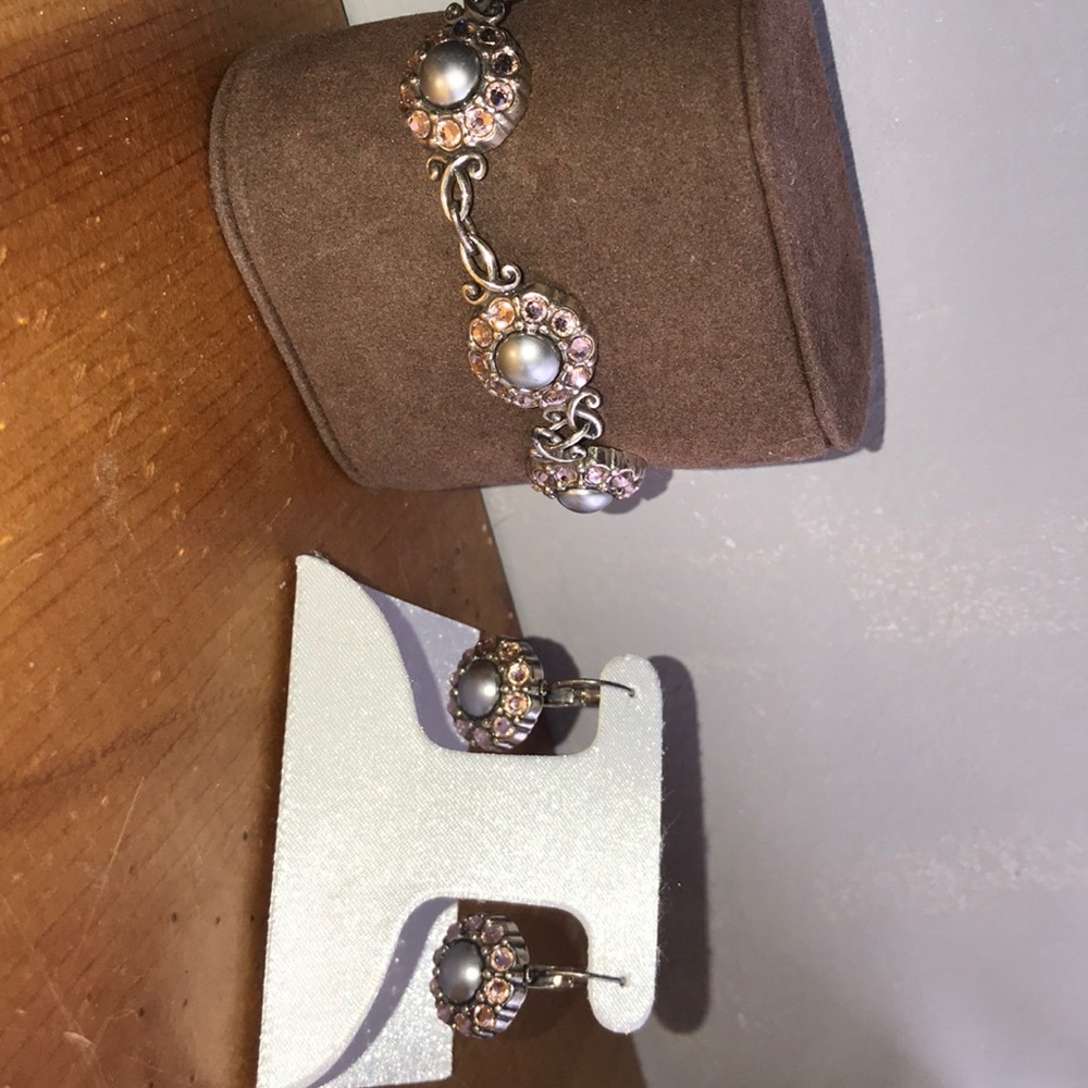 Brighton earrings/matching bracelet